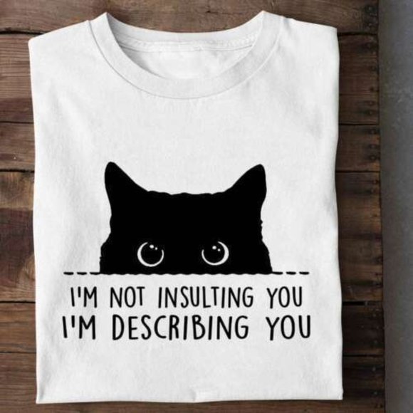 Other - I'm not sindusting you I'm describing you T-shirt, black cat staring